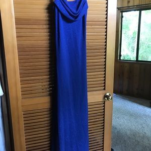 Blue sparkly gown